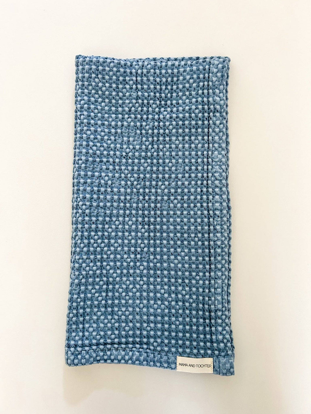 Rustic Waffle Tea Towel | Blue