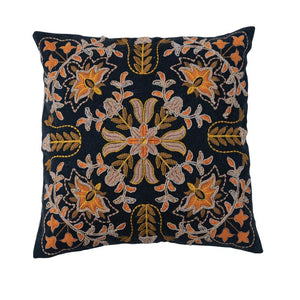 Delilah Floral Embroidered Pillow