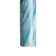 Load image into Gallery viewer, Marbled Blue Taper Candles
