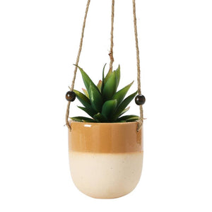 Hanging Planter With Beads