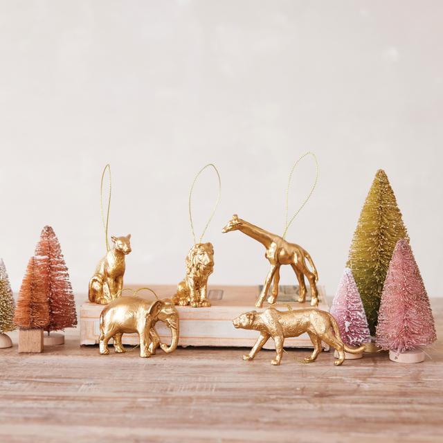 Gold Safari Ornaments