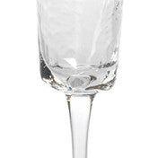 Triangular Champagne Glasses with Silver Rim