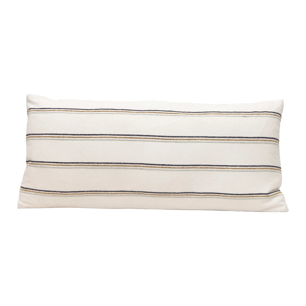 Striped Lumbar Pillow