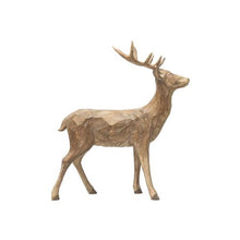 Load image into Gallery viewer, Wood-Finished Resin Standing Deer
