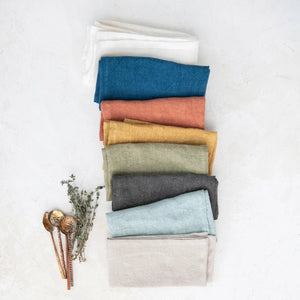 Linen Cocktail Napkins | Terracotta