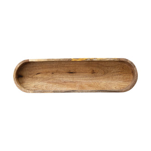 Mango Wood Footed Tray