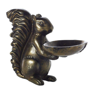 Bronze Squirrel Dish