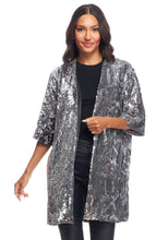 Load image into Gallery viewer, Sterling Sequin Kimono
