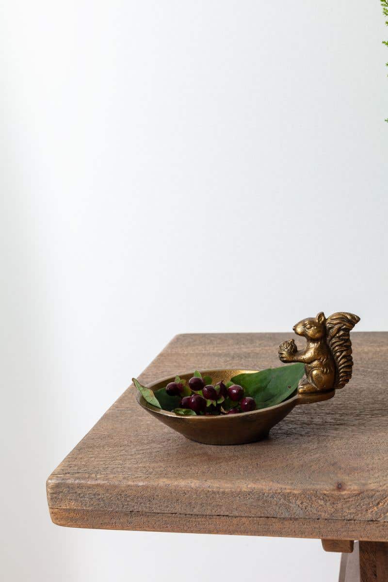 Brass Walnut Dish