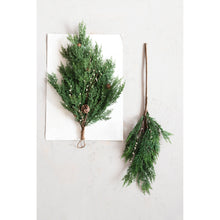 Load image into Gallery viewer, Faux Cedar Stem With Berries
