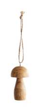 Load image into Gallery viewer, Mango Wood Mushroom Ornament
