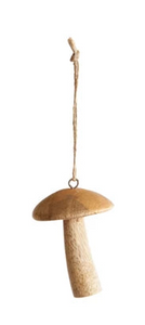 Mango Wood Mushroom Ornament