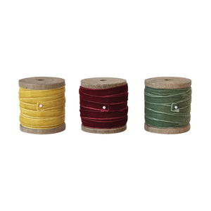 Velvet Ribbon with Spool