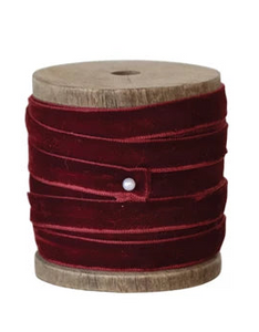 Velvet Ribbon with Spool