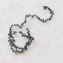 Load image into Gallery viewer, Pewter Finish Glass Beaded Metal Garland
