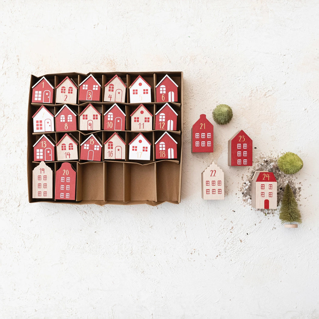 Christmas Market Advent Calendar House Set