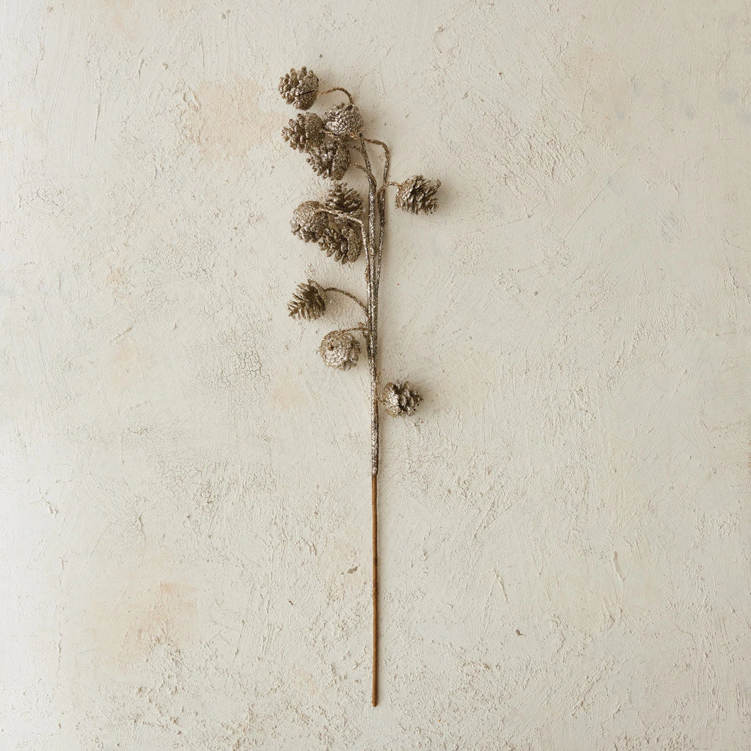 Glitter Pinecone Spray