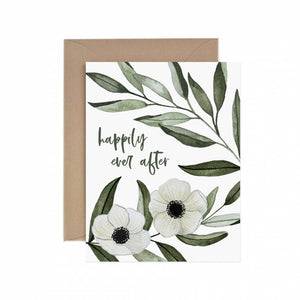 Happily Ever After Anemone Greeting Card