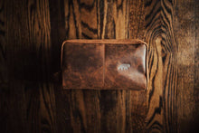 Load image into Gallery viewer, Leather Dopp Bag l Mid Brown
