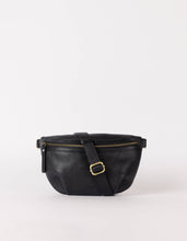 Load image into Gallery viewer, Milo&#39;s Bum Bag | Black Soft Grain Leather
