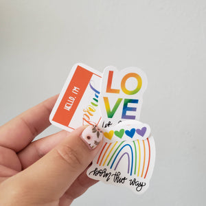 LGBTQ Rainbow Pride Sticker Pack