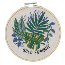 Load image into Gallery viewer, Embroidery Kit l Wild Feminist
