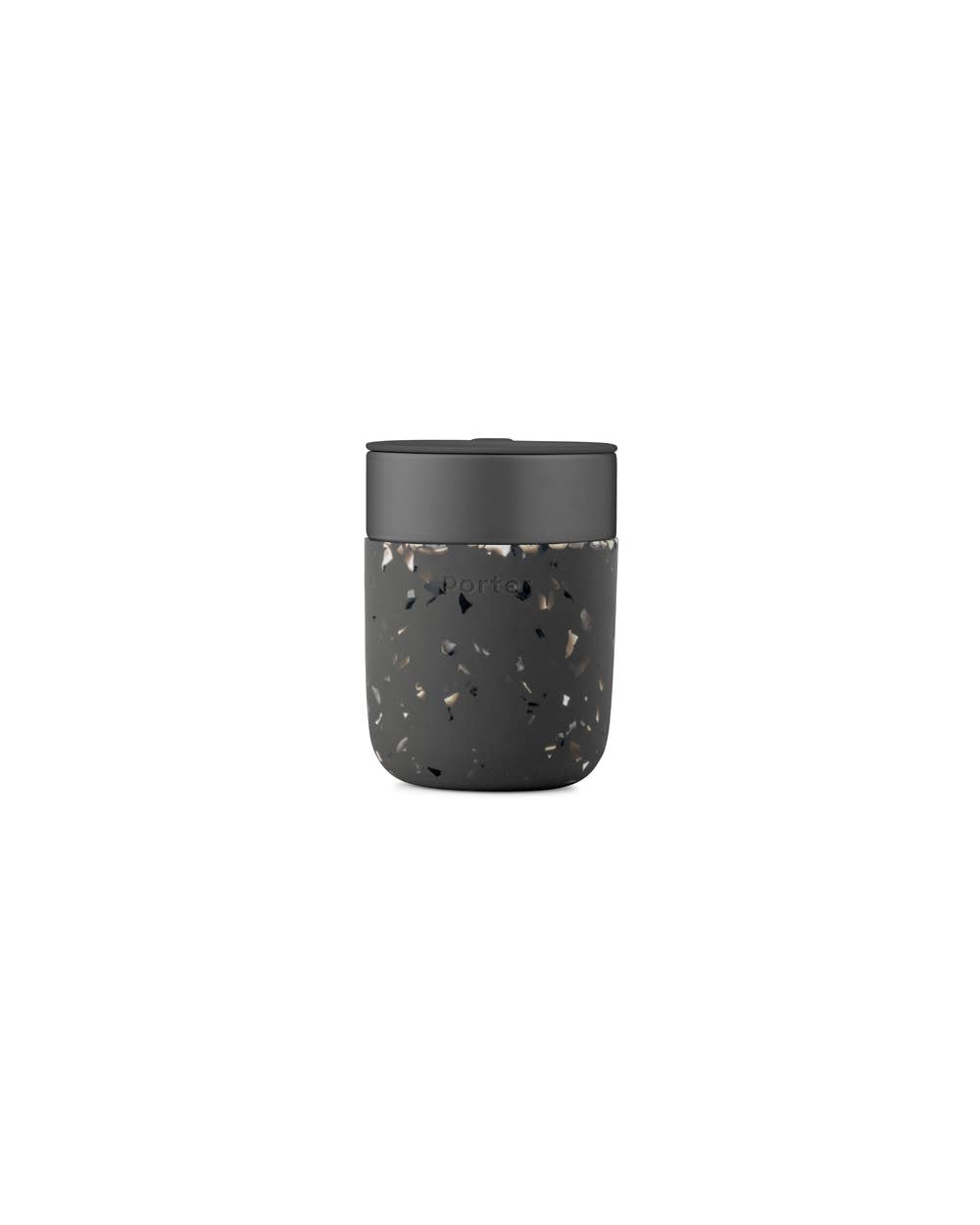 Ceramic Travel Mug | Charcoal Terrazzo