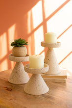 Load image into Gallery viewer, Speckled Clay Candleholder

