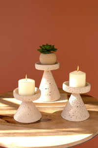 Speckled Clay Candleholder