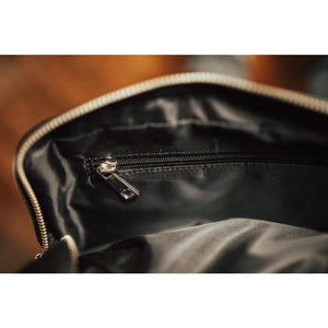 Leather Dopp Bag l Black
