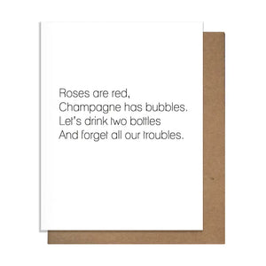 Champagne Greeting Card
