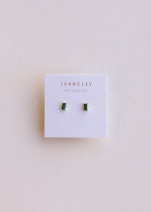 Baguette Earring l Emerald