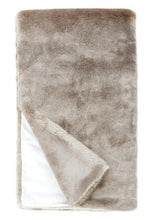 Load image into Gallery viewer, Couture Faux Fur Throw l Champagne Mink

