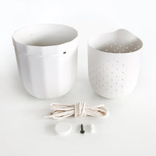 Load image into Gallery viewer, Loop Hanging Planter | White
