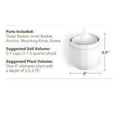 Load image into Gallery viewer, Loop Hanging Planter | White
