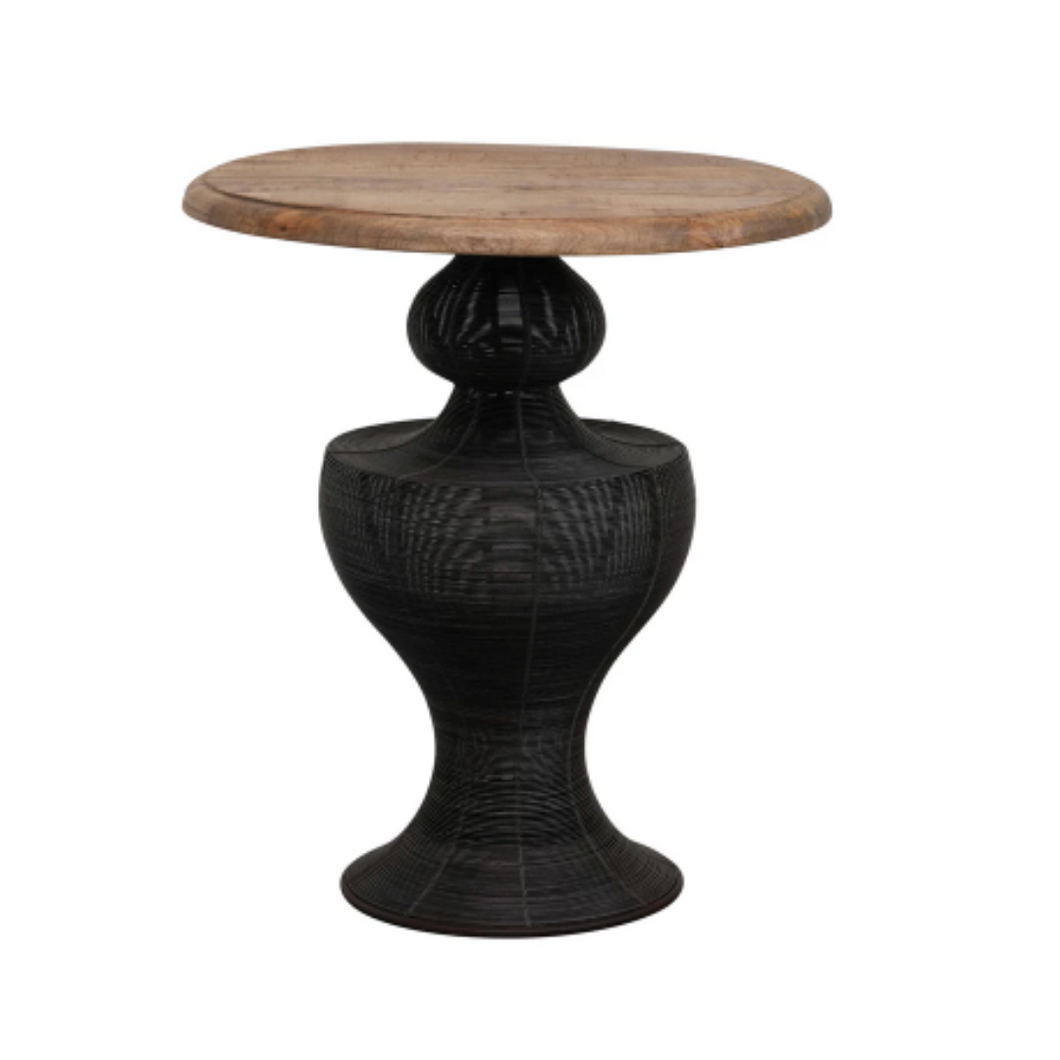Wood & Wire Side Table