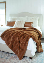 Load image into Gallery viewer, Posh Faux Fur Throw l Spice
