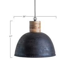 Load image into Gallery viewer, Wood &amp; Ore Pendant Lamp
