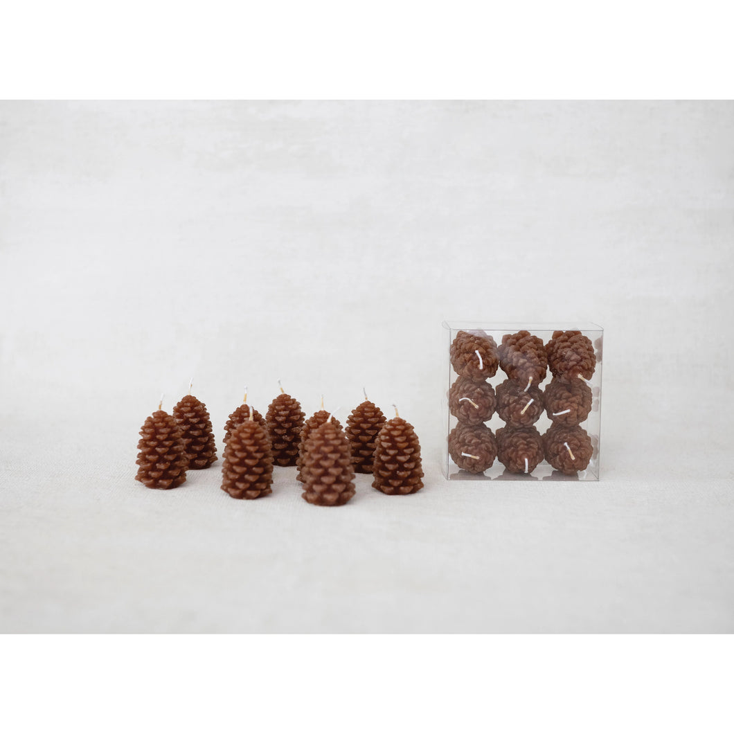Colored Pinecone Tealights