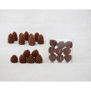 Colored Pinecone Tealights
